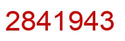Número 2841943 imagen rojo