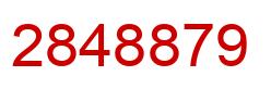Number 2848879 red image