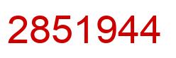 Número 2851944 imagen rojo