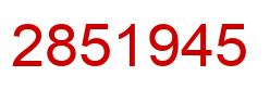 Número 2851945 imagen rojo