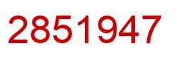 Número 2851947 imagen rojo
