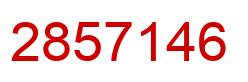 Number 2857146 red image