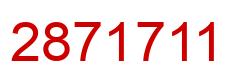 Number 2871711 red image
