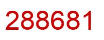 Número 288681 imagen rojo