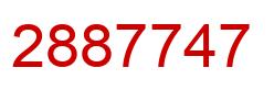 Number 2887747 red image