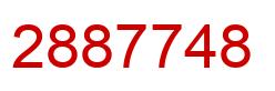 Number 2887748 red image
