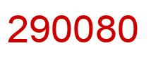 Número 290080 imagen rojo