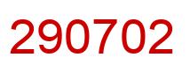Número 290702 imagen rojo