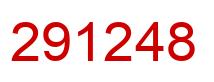 Number 291248 red image