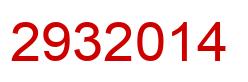 Number 2932014 red image