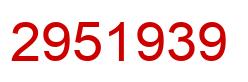 Número 2951939 imagen rojo