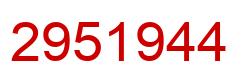 Número 2951944 imagen rojo