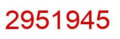 Número 2951945 imagen rojo