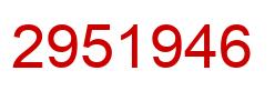 Número 2951946 imagen rojo