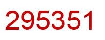 Número 295351 imagen rojo