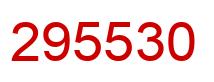 Number 295530 red image
