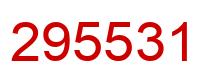 Number 295531 red image