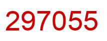 Number 297055 red image