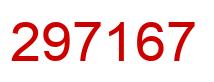 Number 297167 red image