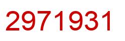 Number 2971931 red image