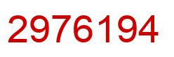 Number 2976194 red image