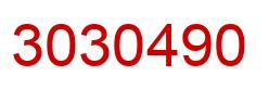 Number 3030490 red image