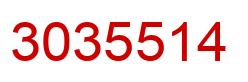 Number 3035514 red image