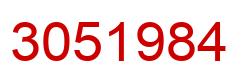 Number 3051984 red image