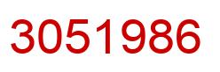 Number 3051986 red image