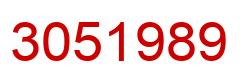 Number 3051989 red image