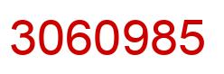 Número 3060985 imagen rojo