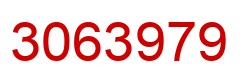 Number 3063979 red image
