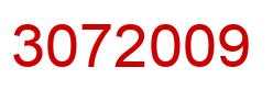 Número 3072009 imagen rojo