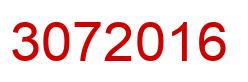 Número 3072016 imagen rojo