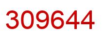 Number 309644 red image