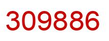 Number 309886 red image