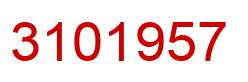 Number 3101957 red image