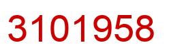 Number 3101958 red image