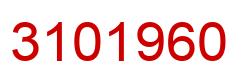 Number 3101960 red image
