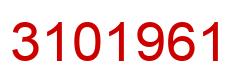 Number 3101961 red image
