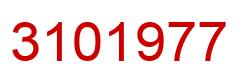 Number 3101977 red image