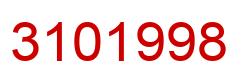 Número 3101998 imagen rojo