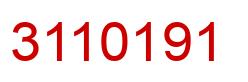 Número 3110191 imagen rojo