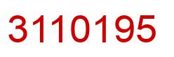 Número 3110195 imagen rojo