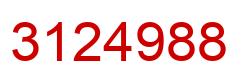 Number 3124988 red image