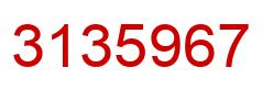 Number 3135967 red image