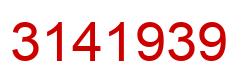 Number 3141939 red image