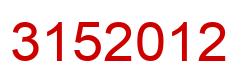 Número 3152012 imagen rojo