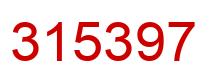 Número 315397 imagen rojo