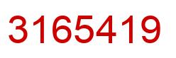 Number 3165419 red image